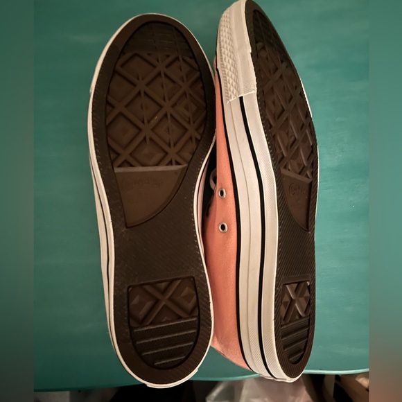 New converse coral pink chucks shoes 12.5 womens 10.5 men’s - Picture 4 of 4